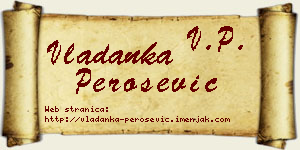 Vladanka Perošević vizit kartica